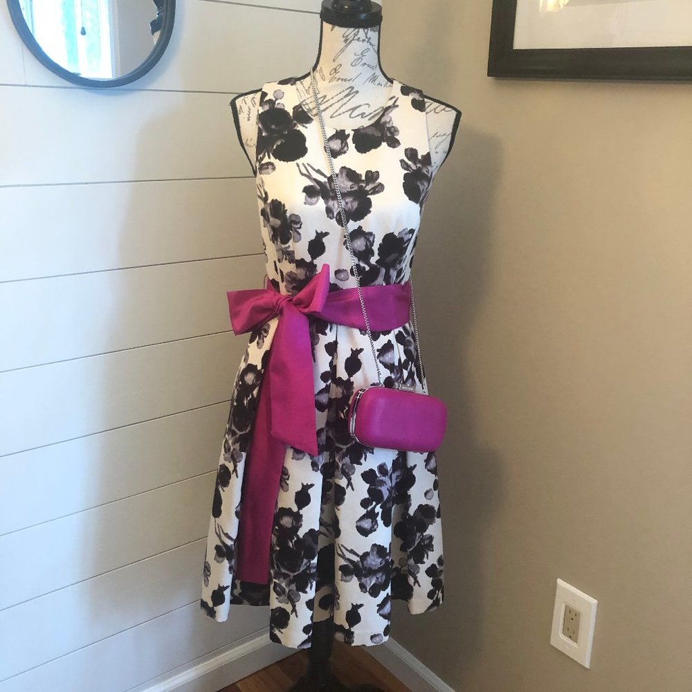Eliza J Cutout Back Fit & Flare Dress, Size 6